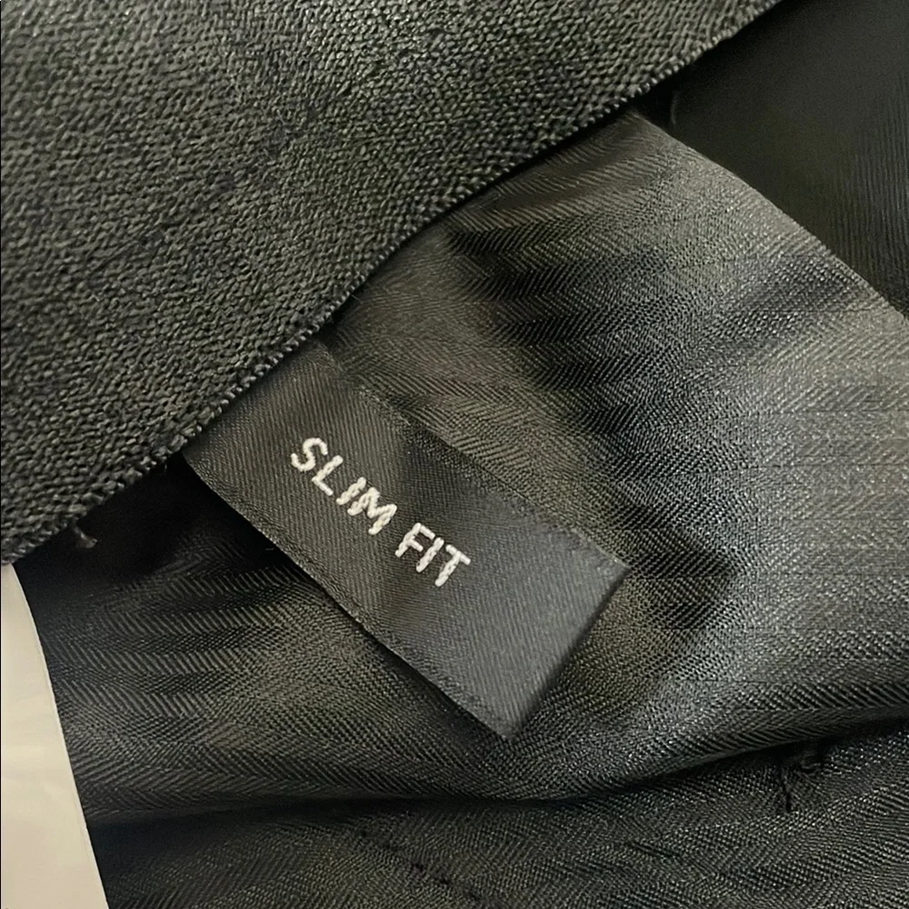 J M Haggar Classic Black Dress Pants 38 x 30 with side pockets